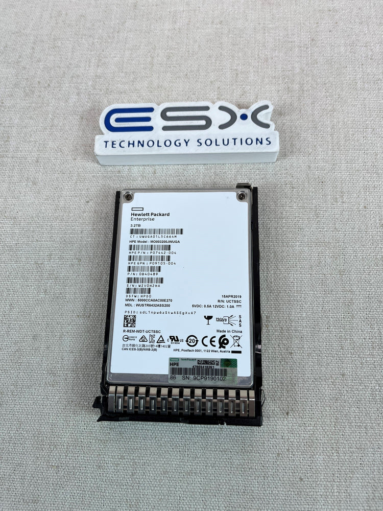 HPE 3.2TB SAS 2G MIXED USE SFF SC PMS SSD P09925-001