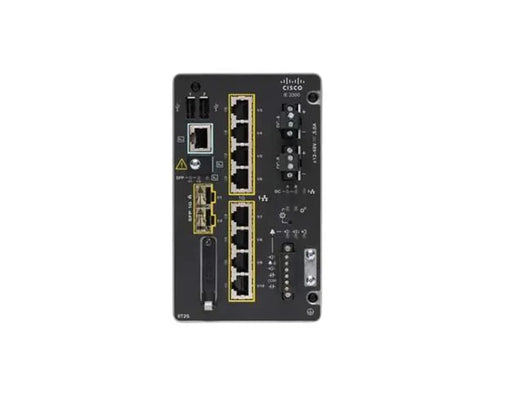 Cisco Catalyst IE-3300-8T2S-A 8-Port Data Industrial DIN-Rail Switch with 2x 1G SFP Uplinks, Network Advantage