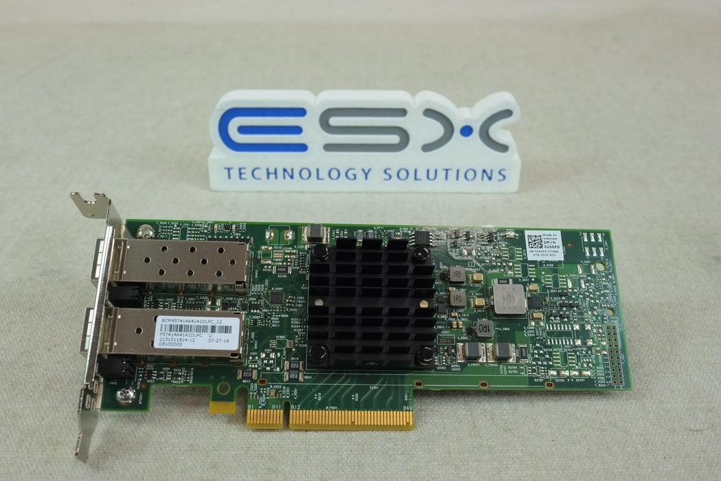 Dell 24GFD Broadcom 57414 Dual Port 25GbE SFP28 PCIe Network Adapter Low Profile