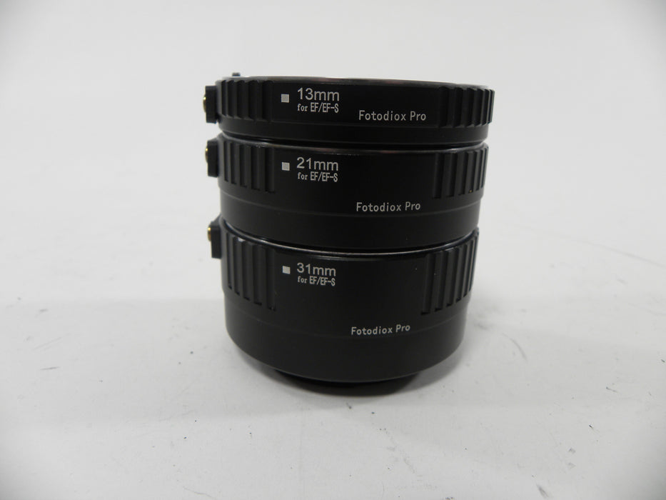 Fotodiox Pro Extension Tube Set for Canon EF 13mm, 21mm, 31mm