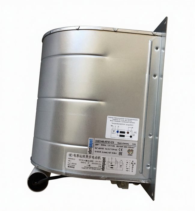 ebm-papst D2E146-AP47-C3 Centrifugal Fan with EC Motor | 300/330W 2050/2550 RPM | 146mm Compact Design
