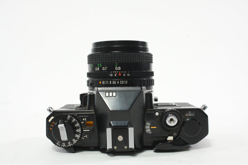 Fujica AX-3 35mm SLR Camera with X-Fujinon 50mm f/1.9 Lens