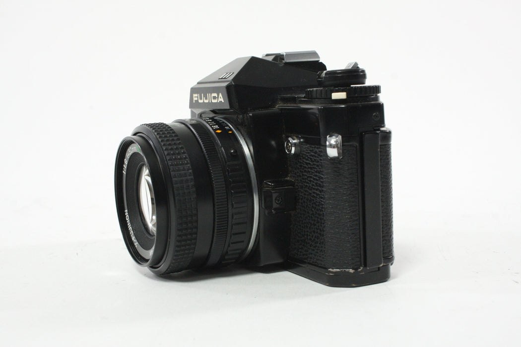 Fujica AX-3 35mm SLR Camera with X-Fujinon 50mm f/1.9 Lens