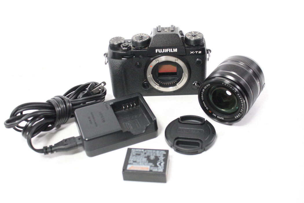 Fujifolm X-T2 Digital Mirrorless Camera with 18-55mm f/2.8-4 Super EBC XF Lens