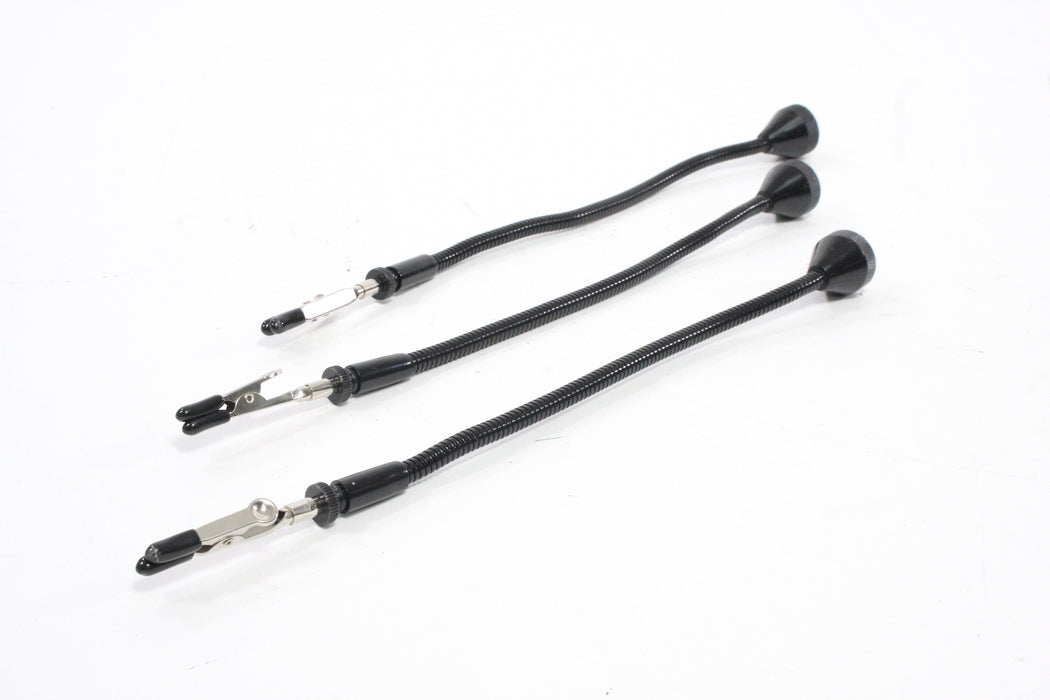 Generic Magnetic Flexible Gooseneck Metet with Alligator Clips (3 pk)