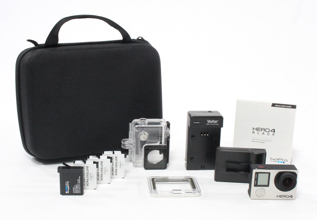 GoPro Hero 4 Kit (w/ accessories and case)