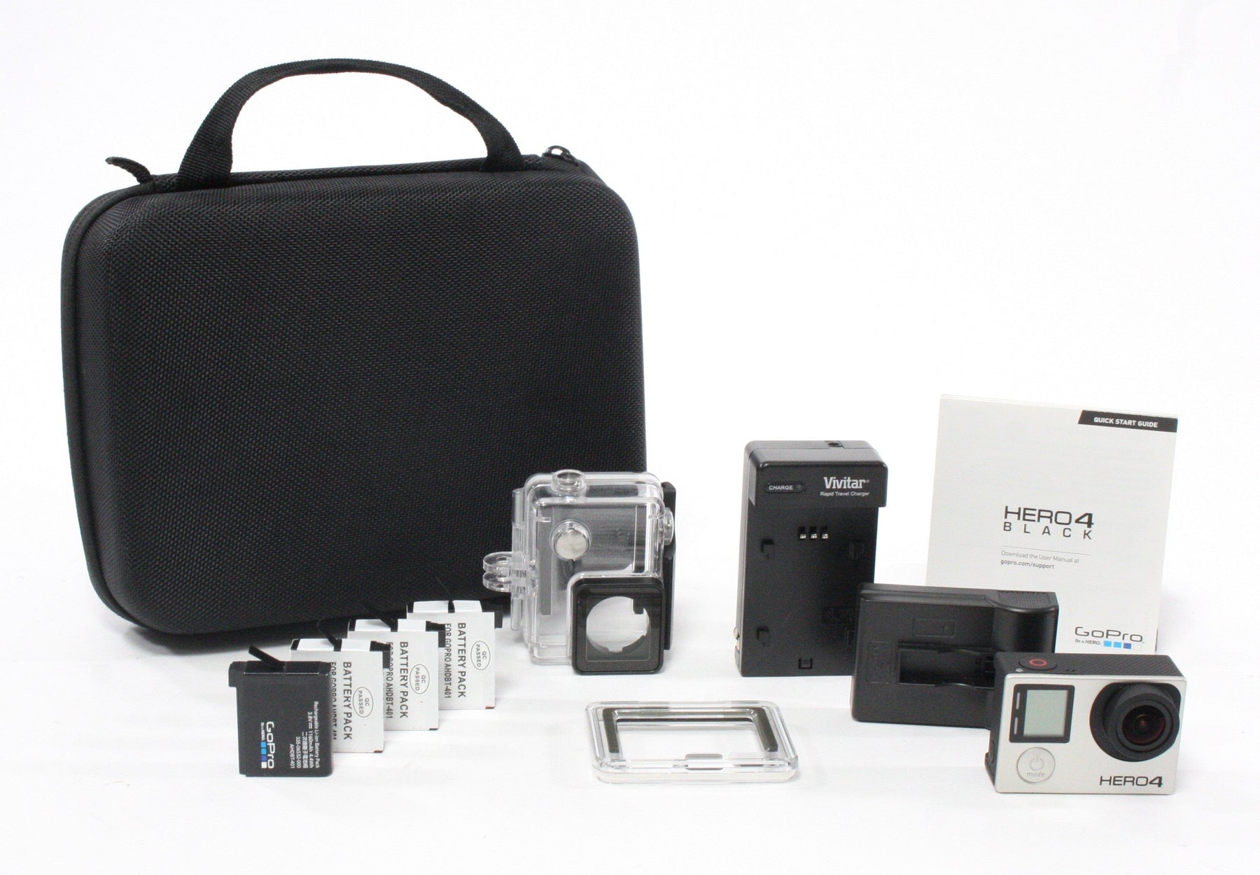 GoPro Hero 4 Kit (w/ accessories and case)