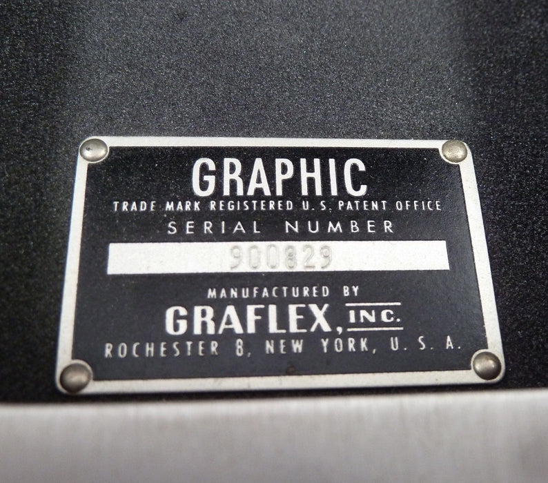 Graflex Crown Graphic 4x5 with Light Sabre Flash and Holders in Case
