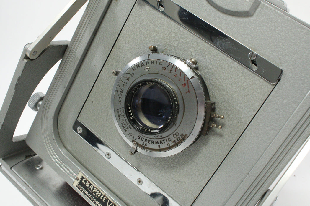 Graflex Graphic View 4x5 Monorail Camera with 203mm f/7.1 Ektar Lens