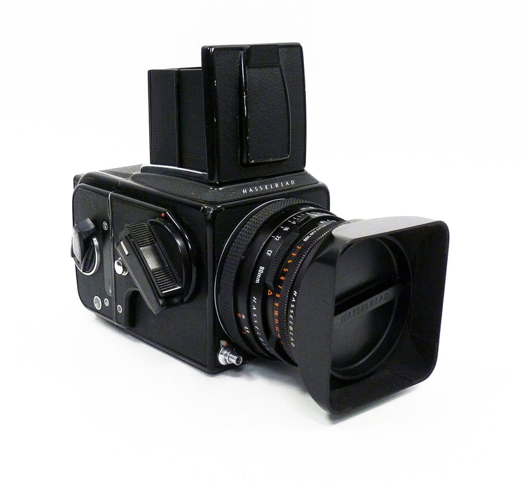 Hasselblad 500C/M with Planar 80mm f2.8 T* CF Lens - Waist Level Finder and A12 Back