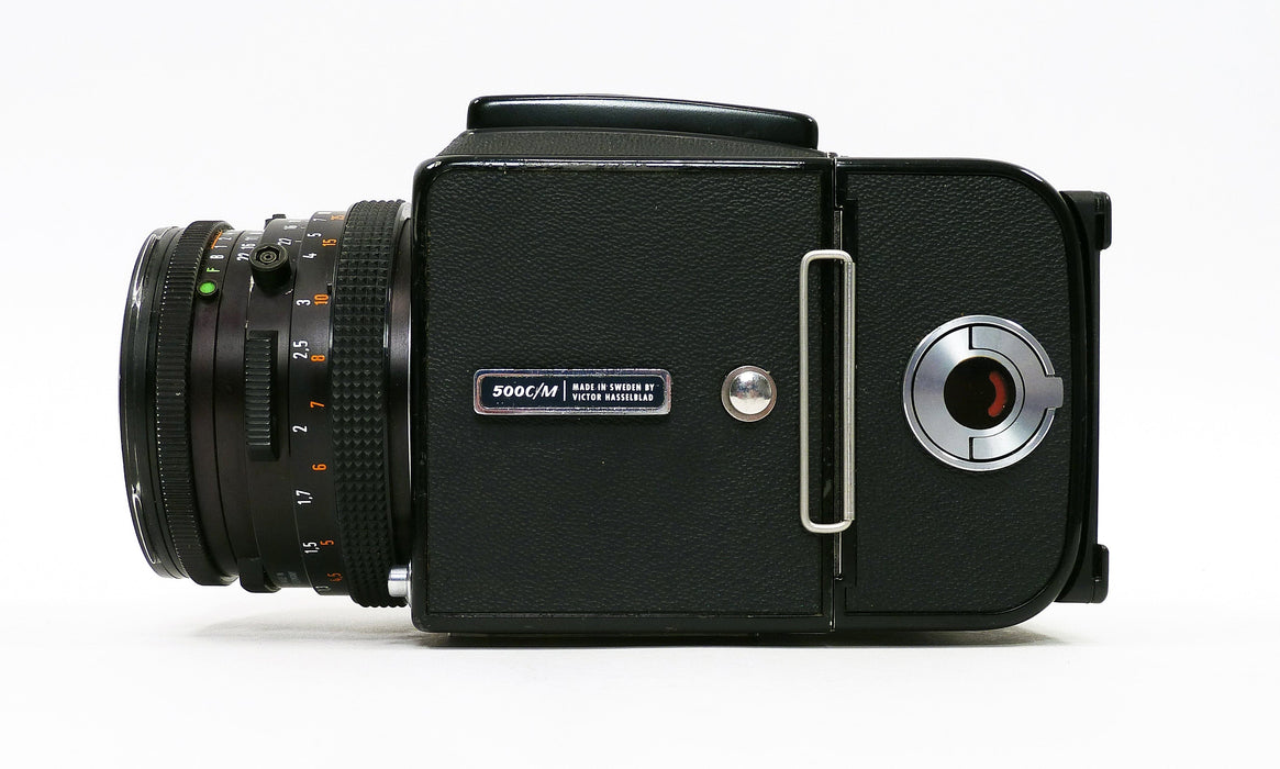 Hasselblad 500C/M with Planar 80mm f2.8 T* CF Lens - Waist Level Finder and A12 Back