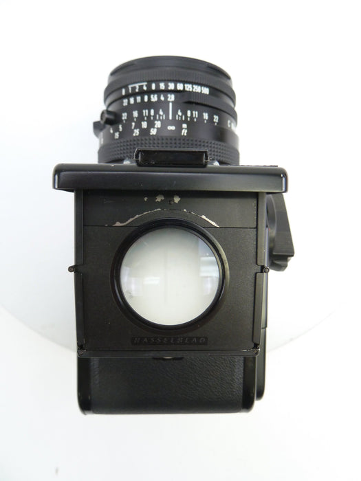 Hasselblad 501C Black Camera Outfit with 80MM f2.8 C T*, 120 Back, and Waist Level Finder