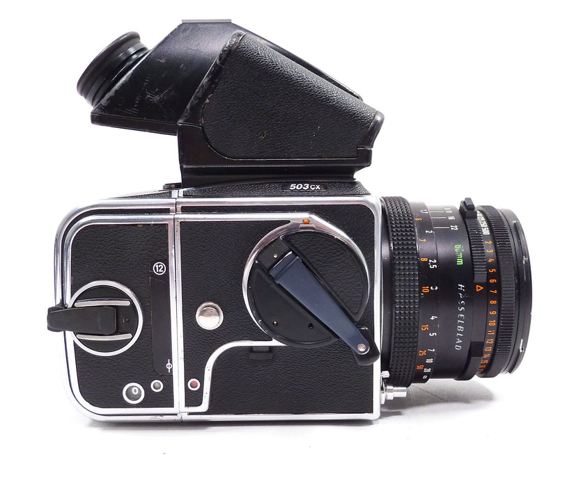 Hasselblad 503CX with 80MM F2.8 Planar T* CF lens and 120 Back and Prism Finder