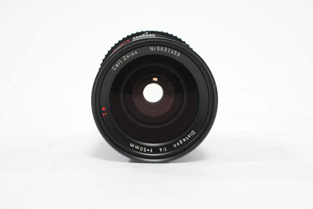 Hasselblad Distagon 50mm f/4 Zeiss Lens with Caps and Hood
