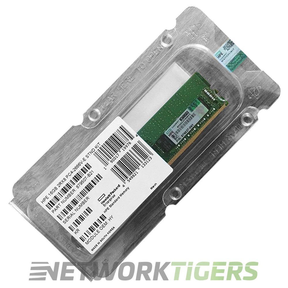 NEW HPE 879507-B21 DDR4-2666 CAS-19-19-19 Unbuffered 16GB Dual Rank x8 Memory