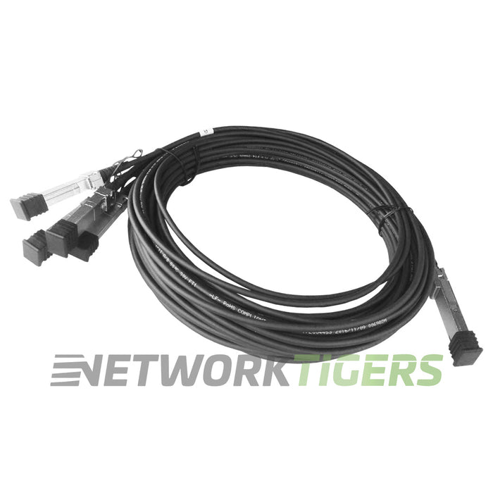 HPE JG331A 5m 40GB QSFP+ to 4x 10GB SFP+ Direct Attach Copper Breakout Cable