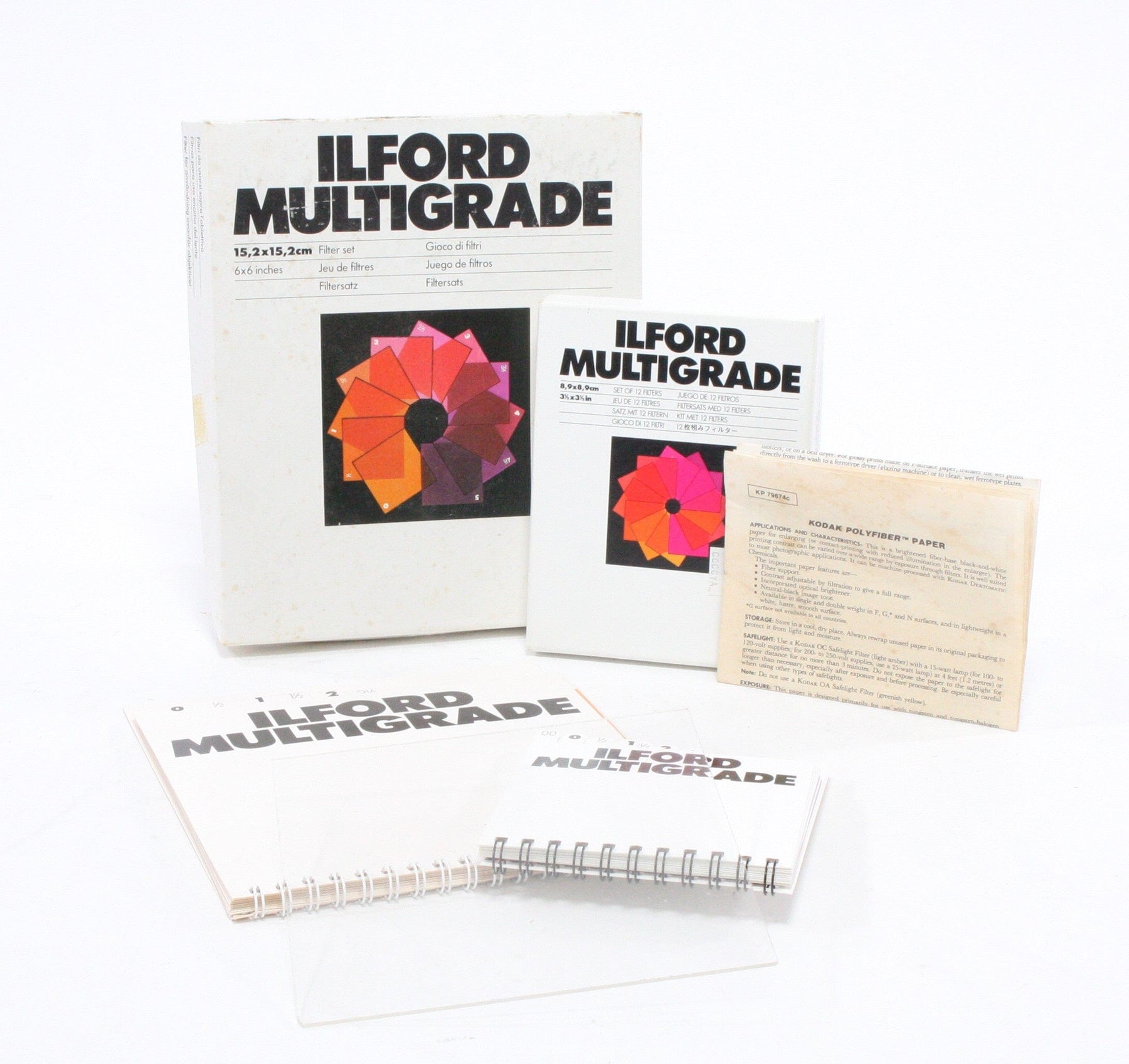 Ilford Multigrade Filter Set 3.5"x3.5" AND 6"x6"