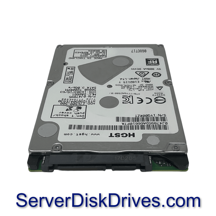 HTS725050A7E630 Hitachi 500GB 7200RPM 3Gb/s 2.5" SATA Laptop Hard Drive