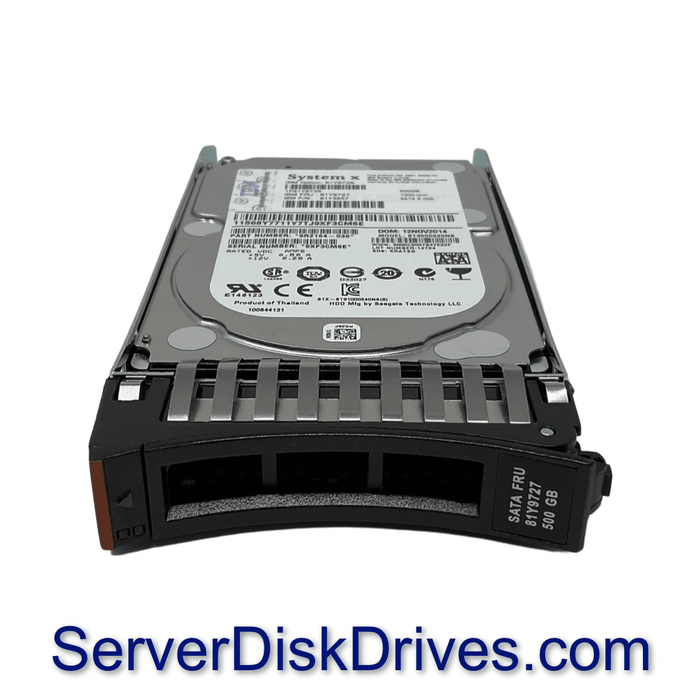 81Y9727 81Y3857 IBM SYSTEM X 500GB 7.2K RPM 6G 2.5" SATA Hard Drive