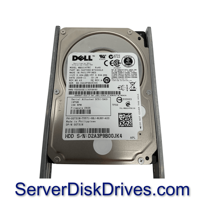 Dell G731N MBD2147RC 146GB 10k 2.5in SAS Hard Drive