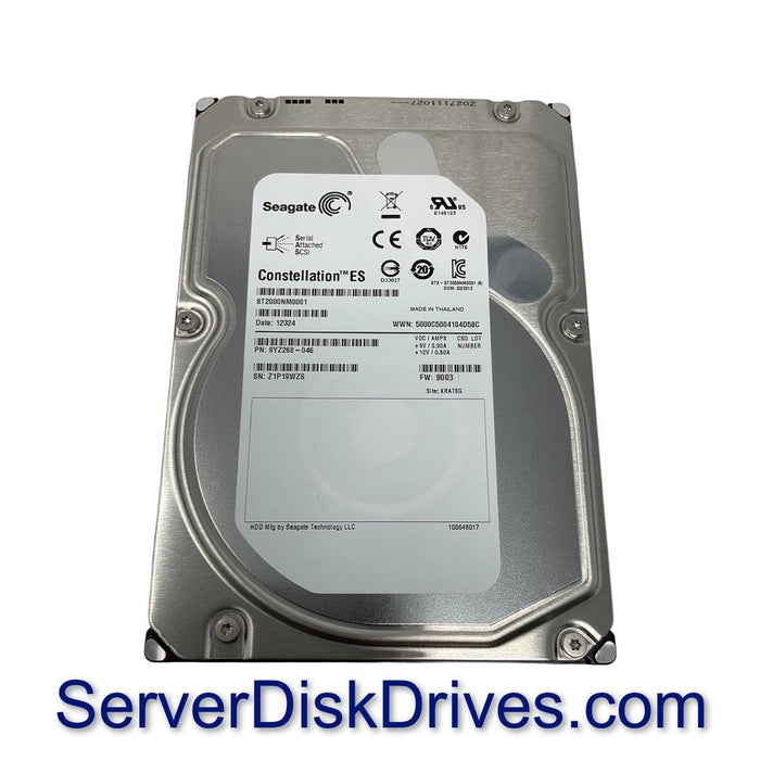 Seagate ST2000NM0001 2TB 7.2K SAS 6Gbps 3.5" Hard Drive