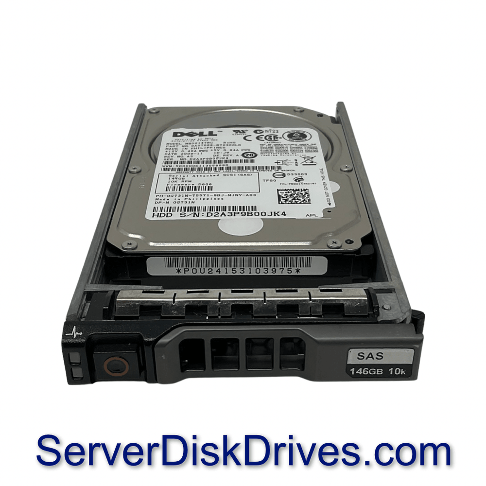 Dell G731N MBD2147RC 146GB 10k 2.5in SAS Hard Drive