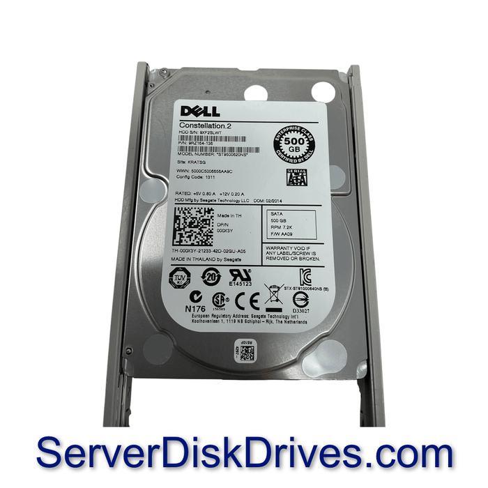 Dell 00X3Y 500gb 7.2k 6G 2.5in SATA hard drive