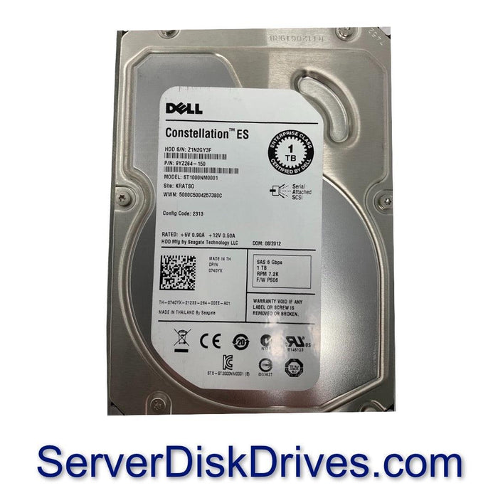 740YX Dell 1TB 7.2k SAS 3.5" 6Gbps Hard Drive