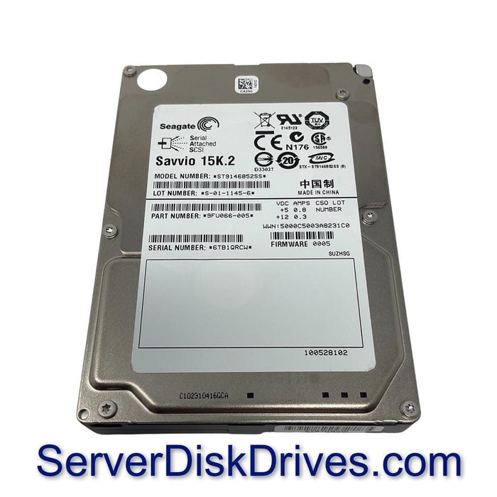 Seagate Savvio 15K.2 ST9146852SS 146GB 15k 16MB SAS 6Gb/s 2.5" Hard Drive