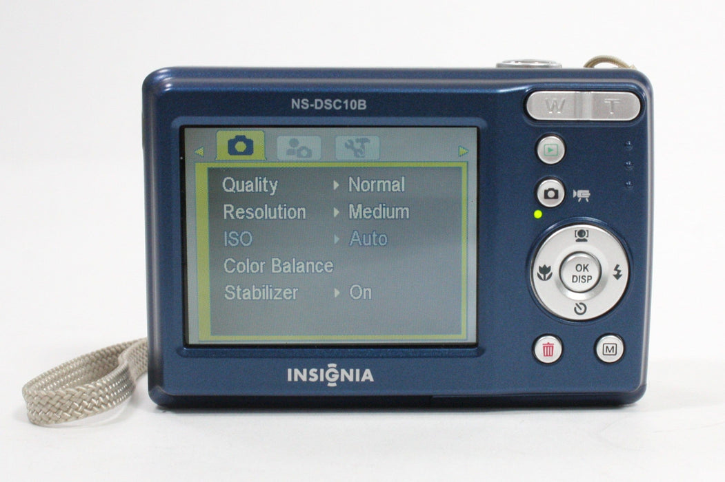 Insignia NS-DSC10B 3x Zoom 10.0mp Point and Shoot Digital Camera (Blue)