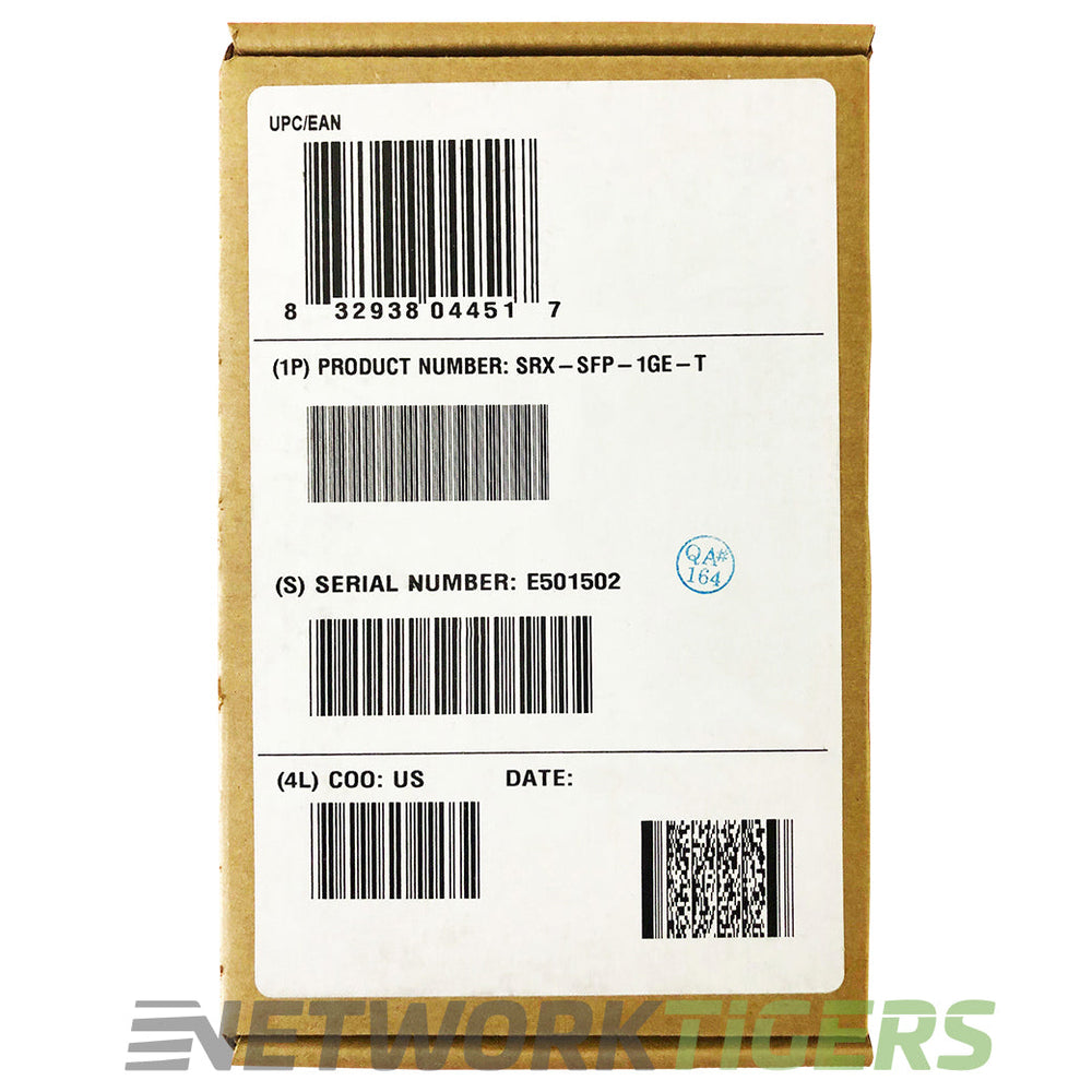 NEW Juniper SRX-SFP-1GE-T 1GB BASE-T RJ45 Copper SFP Transceiver