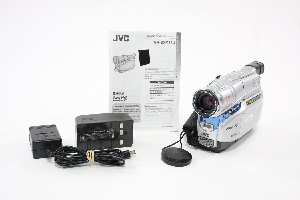 JVC Super S VHS-C Camcorder Model GR-SXM38U