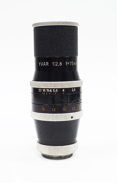Kern- Paillard YVAR 75mm f2.8 AR C Mount Lens for Bolex