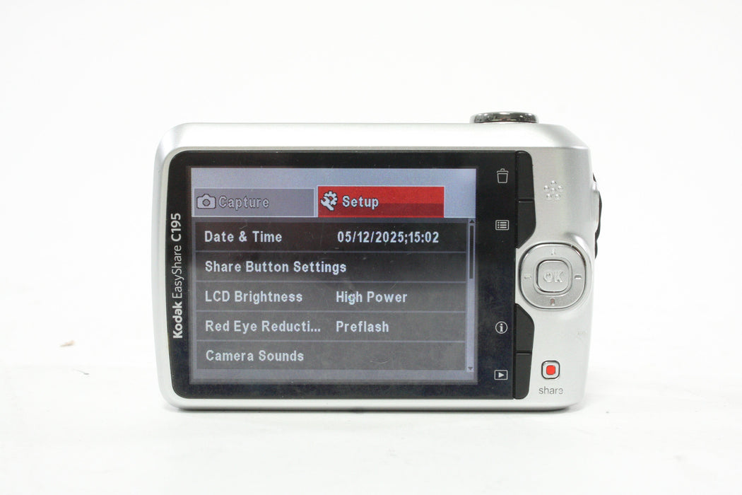 Kodak EasyShare C195 Digital Point-and-Shoot Camera 5x Zoom 14mp