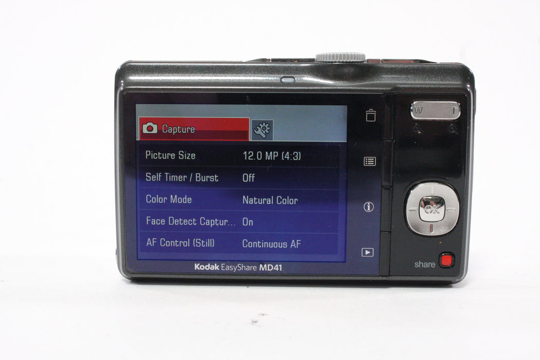 Kodak Easyshare MD41 Digital Point-and-Shoot Camera 3x Zoom 12.2mp