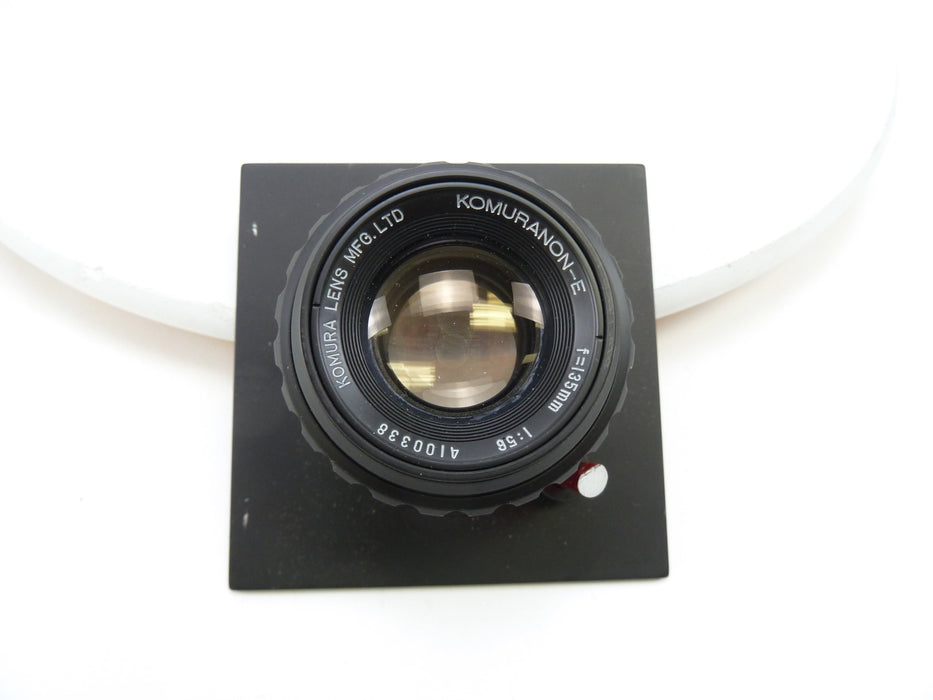 Komuranon-E 135MM f5.6 Enlarging Lens with ring and board