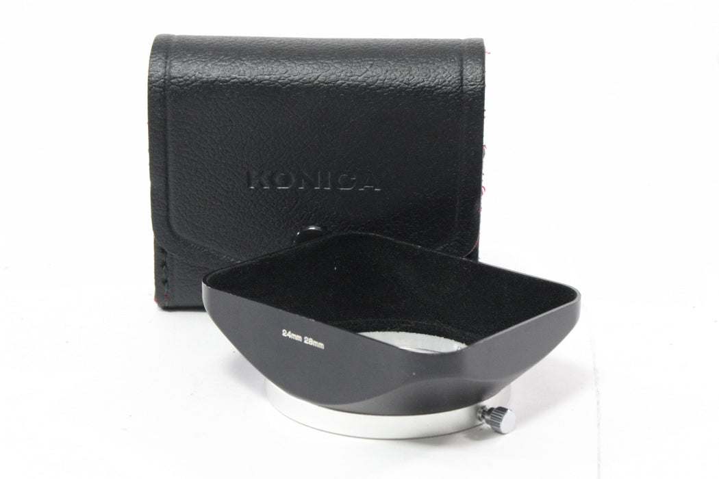 Konica 28mm f/3.5 Lens for Konica AR Mount with Hood and Case