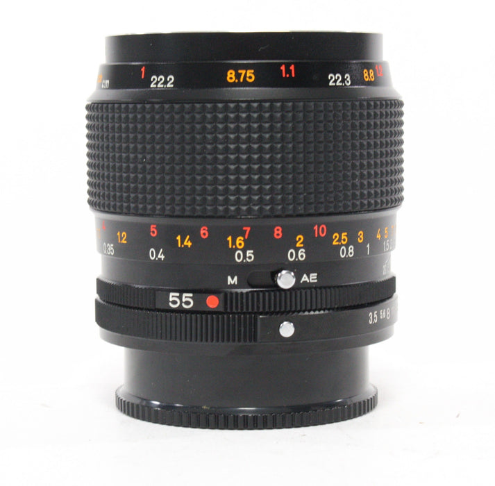 Konica 55mm f/3.5 Macro-Hexanon with Macro Adapter and Case for Konica AR Mount