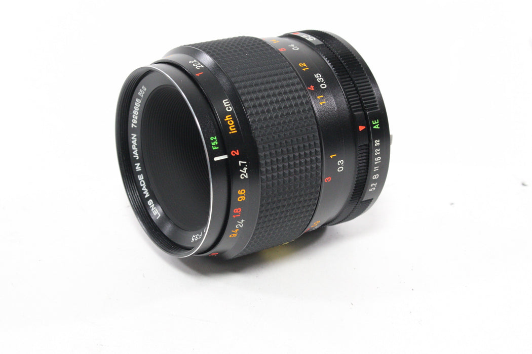 Konica 55mm f/3.5 Macro-Hexanon with Macro Adapter and Case for Konica AR Mount