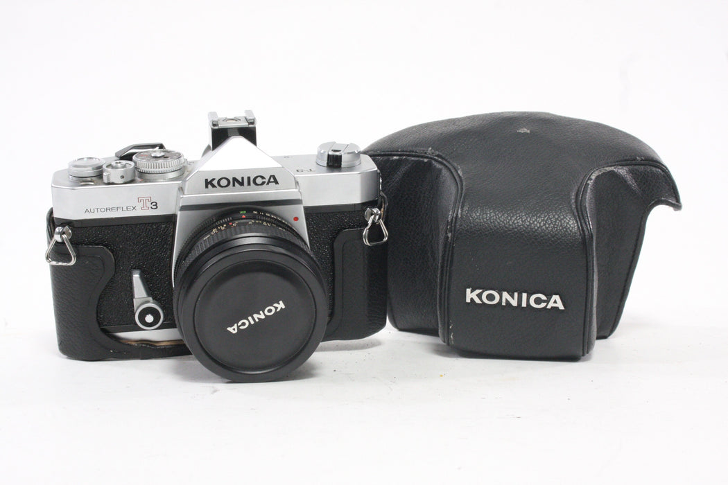 Konica Autoreflex T3 35mm SLR Camera with 50mm f/1.4 Lens