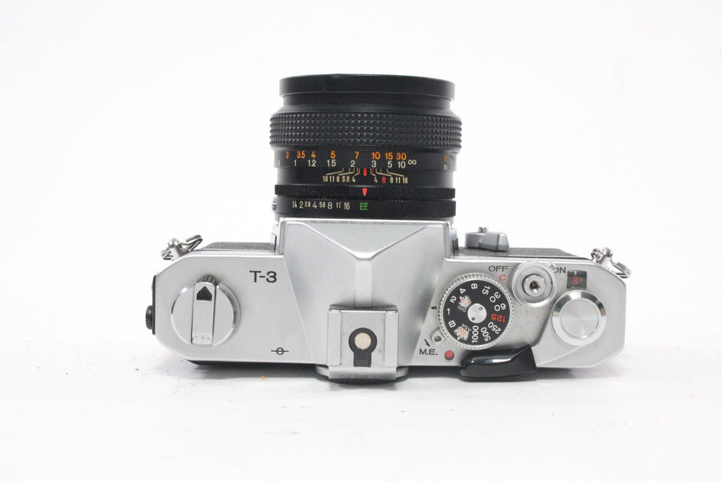 Konica Autoreflex T3 35mm SLR Camera with 50mm f/1.4 Lens