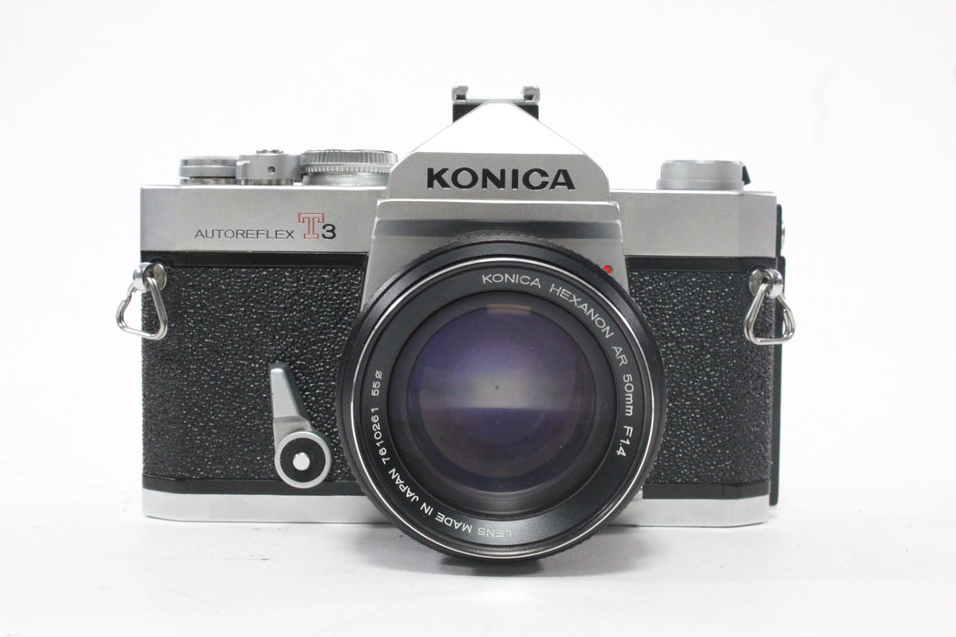 Konica Autoreflex T3 35mm SLR Camera with 50mm f/1.4 Lens