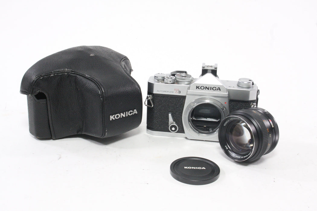 Konica Autoreflex T3 35mm SLR Camera with 50mm f/1.4 Lens