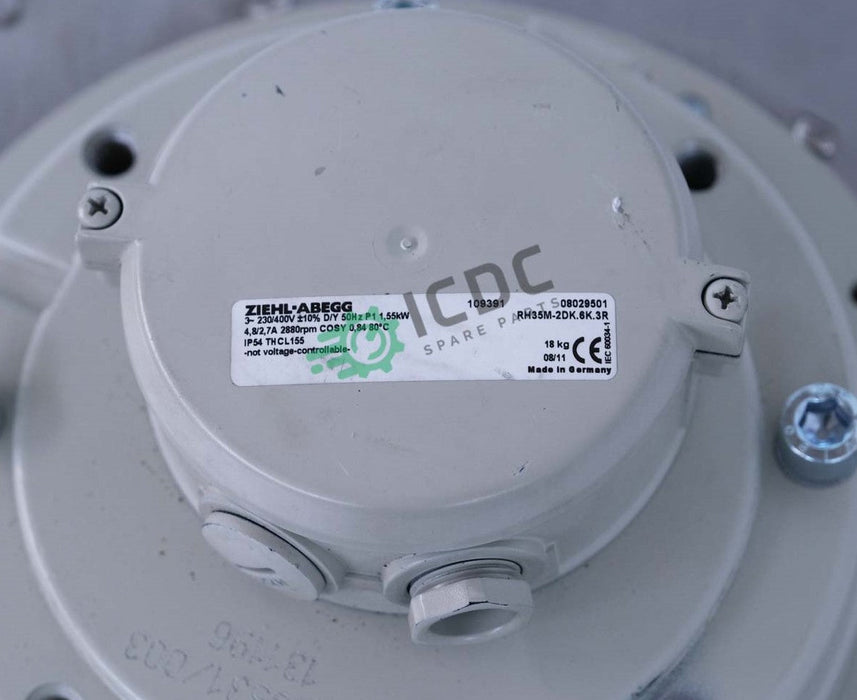 RH35M-2DK.6F.2R ZIEHL-ABEGG centrifugal fan 1.4 kW 3-230/400V 4.8-2.7 A