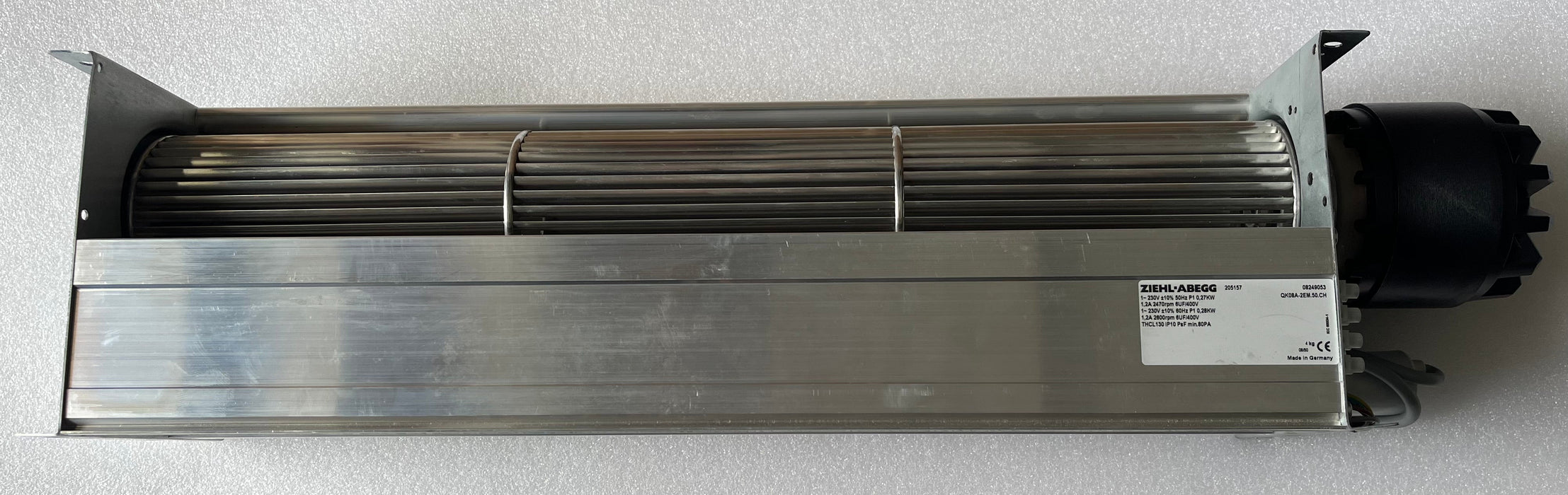 QK08A-2EM.50.CH ZIEHL-ABEGG Crossflow fan 1~230V 0.27/0.28kW 1.2A 2470/2600rpm