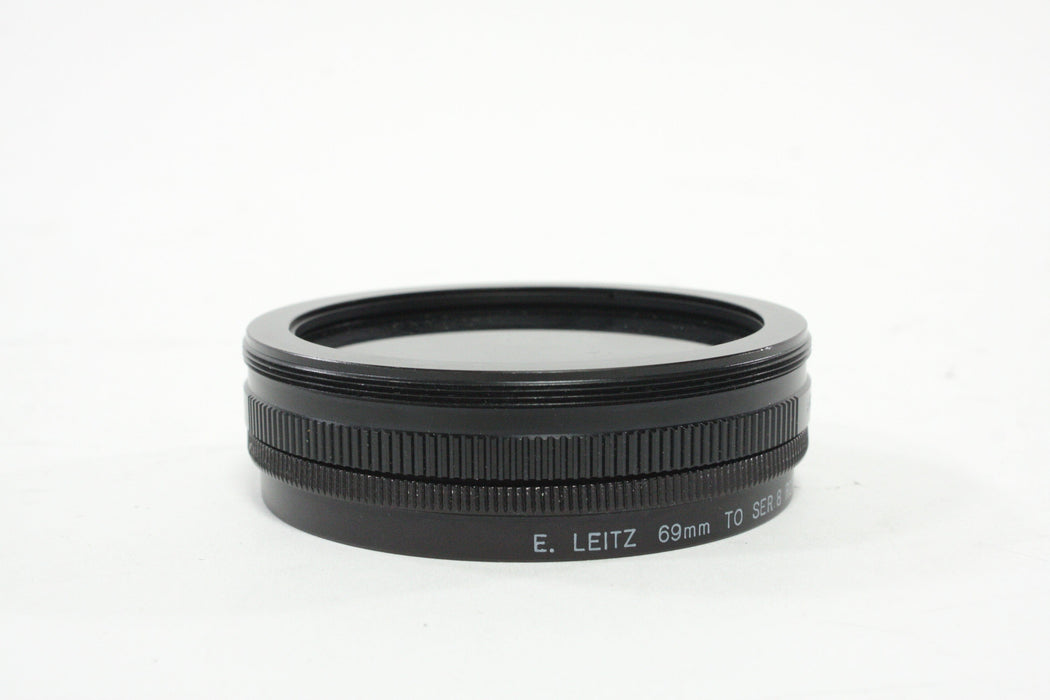 Leica E. Leitz 69mm Series 8 Roto Adapter/14165 with VIII and B&W Polarizer