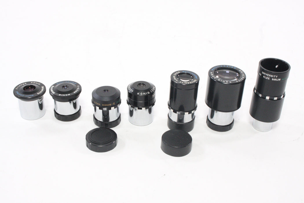 Lot of University Telescope Eye-Pieces