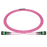 Pre-terminated MPO 2x2 Shuffle Breakout Cable, 16 Fibers, 2 x MPO-8 APC (Female) to 2 x MPO-8 APC (Female), Multimode (OM4), Type 2, LSZH/OFNP, 0.35dB Max, Breakout 80cm, Magenta