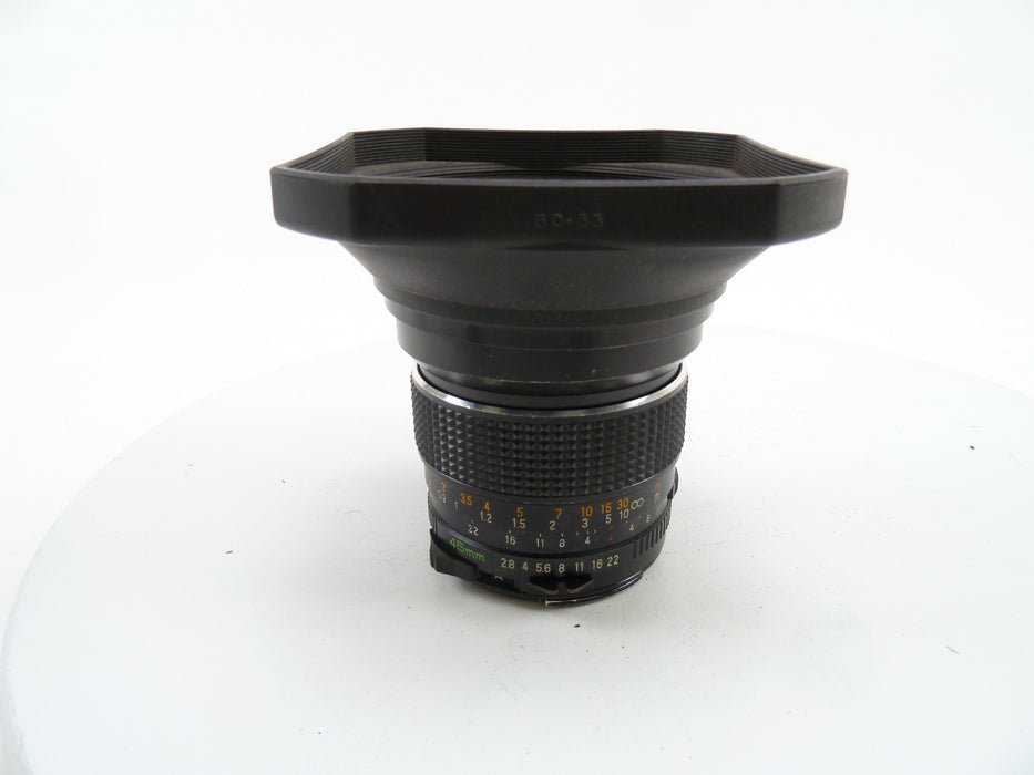 Mamiya 645 Pro 45MM f2.8 C Wide Angle Lens