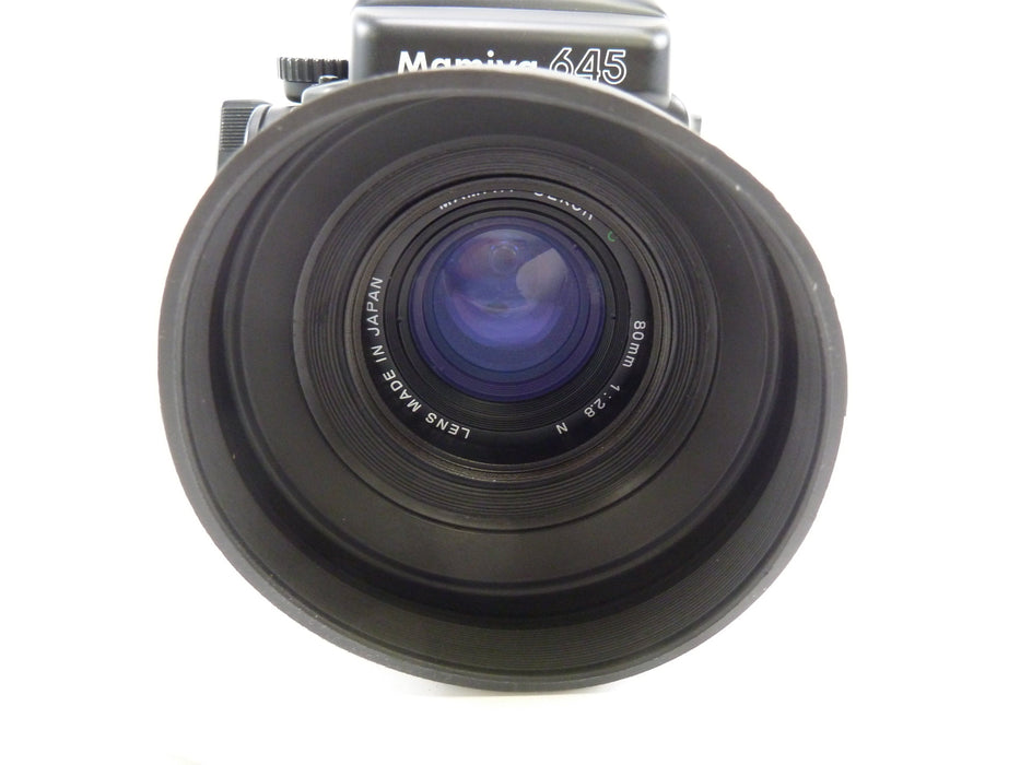 Mamiya 645 Pro Camera Outfit with AE Prism Finder and 80MM f2.8 N Lens